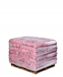 De-icing road salt 25kg bags on Europallet